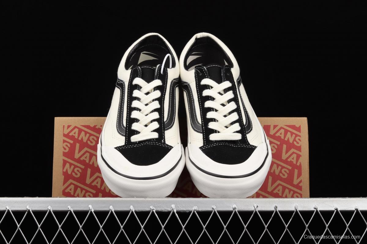 Vans Style 36 new half-crescent black and white side LOGO printed low-top casual board shoes VN0A3ZCJ9IG