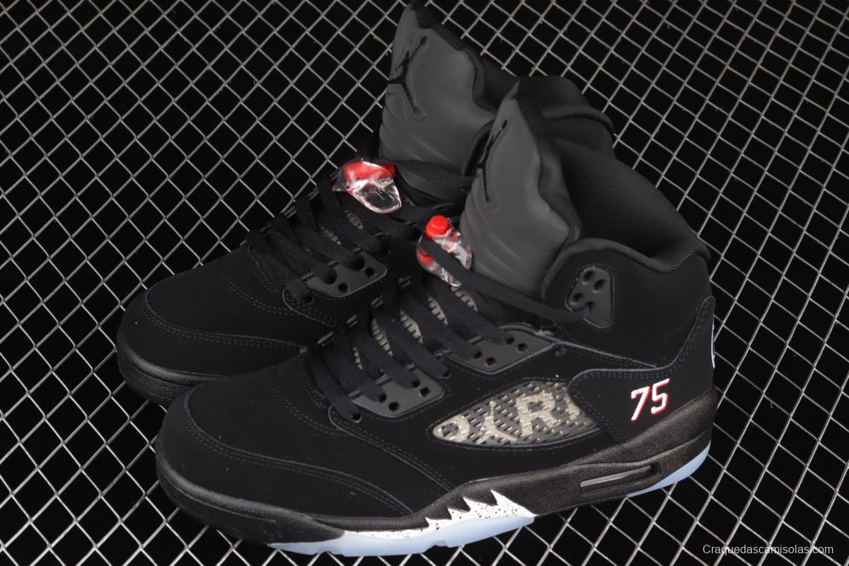 Air Jordan 5 OG Black Metallic Black Silver AV9175-001