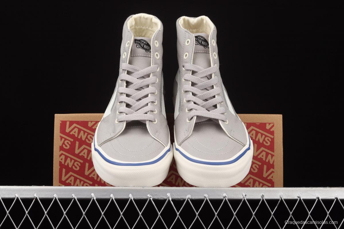 Vans Sk8-Hi Slim side striped high-upper light canvas high-upper shoes VN0A4U164U4