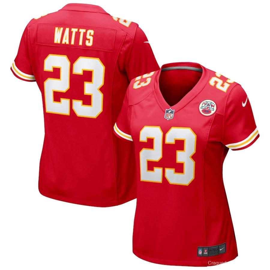 Women's Armani Watts Red Player Limited Team Jersey