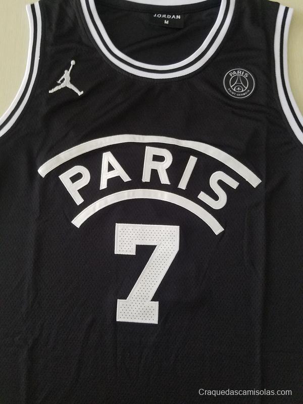 PSG Kylian Mbappé Black Basketball Jerseys