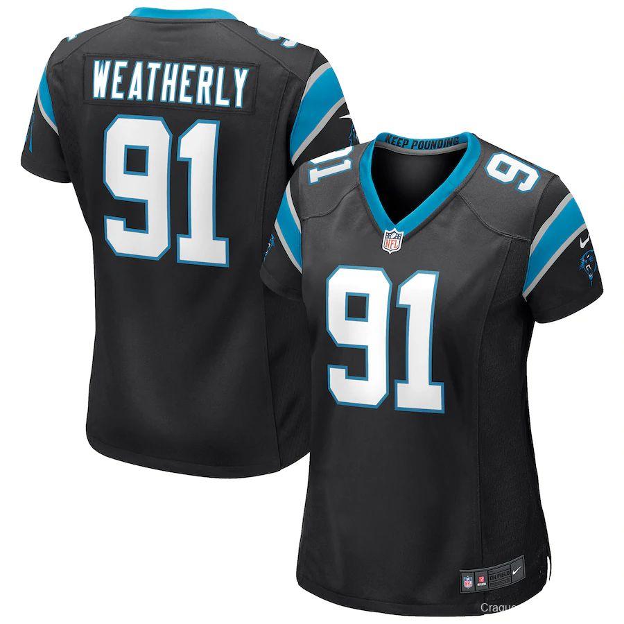 Women's Stephen Weatherly Black Player Limited Team Jersey