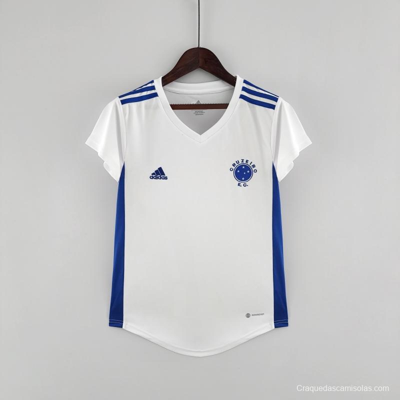 22/23 Women Cruzeiro Away Soccer Jersey