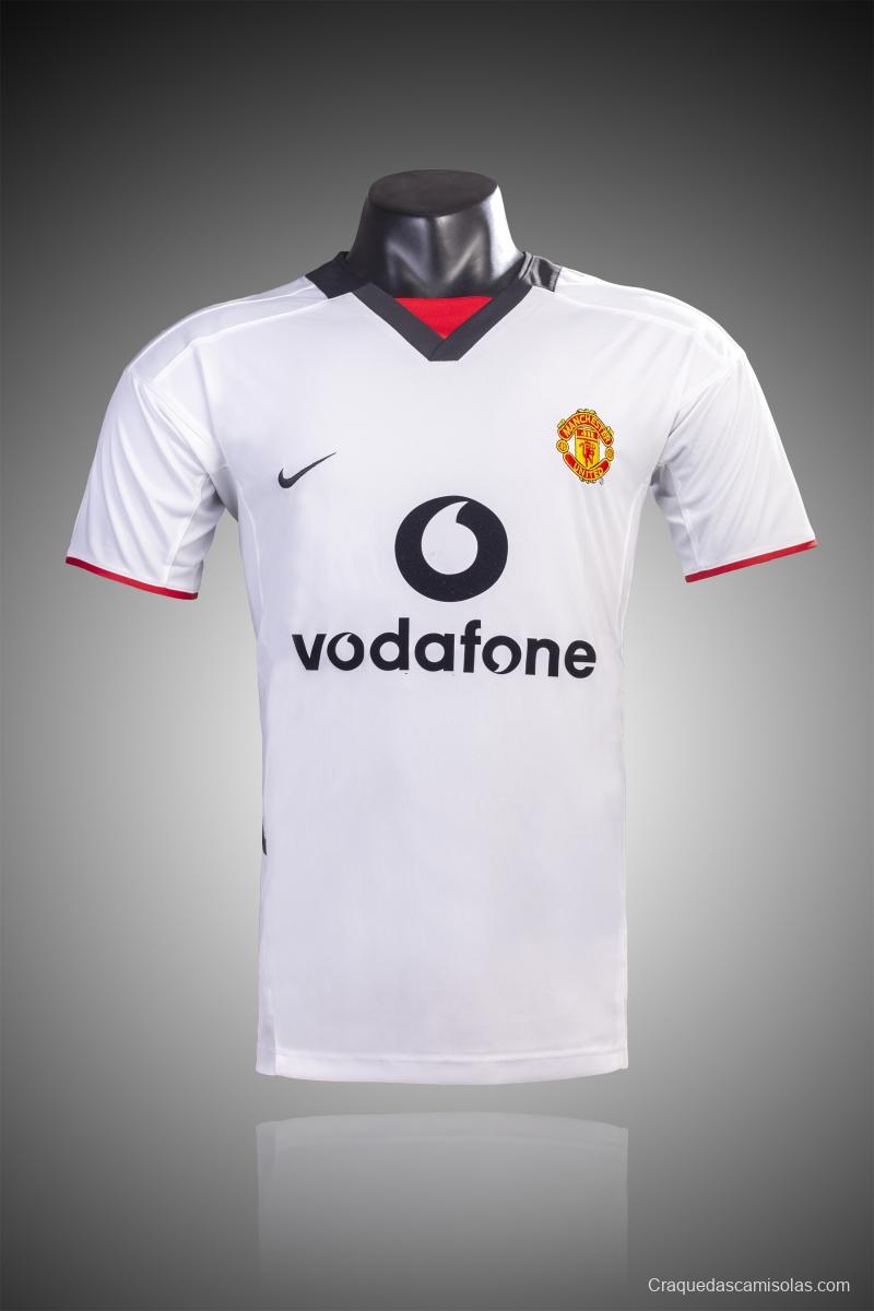 Retro 02/03 Manchester United Third White Soccer Jersey