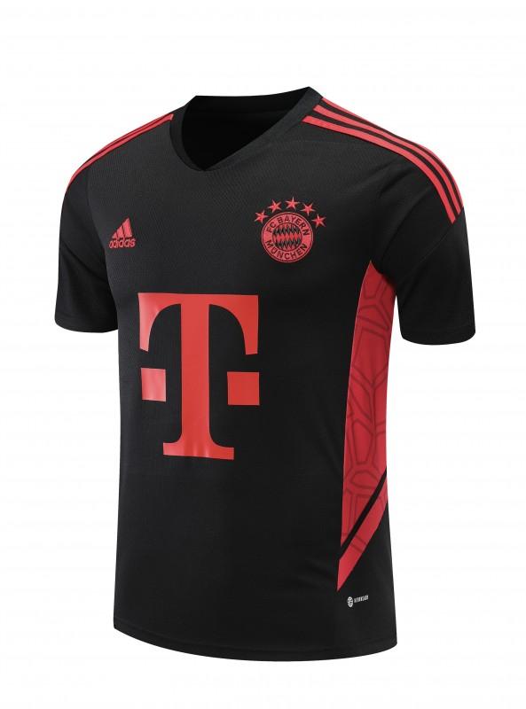 23-24 Bayern Munich Black Red Short Sleeve+Shorts