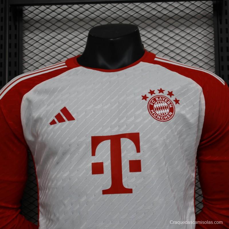 Player Version 23/24 Bayern Munich Home Long Sleeve Jersey