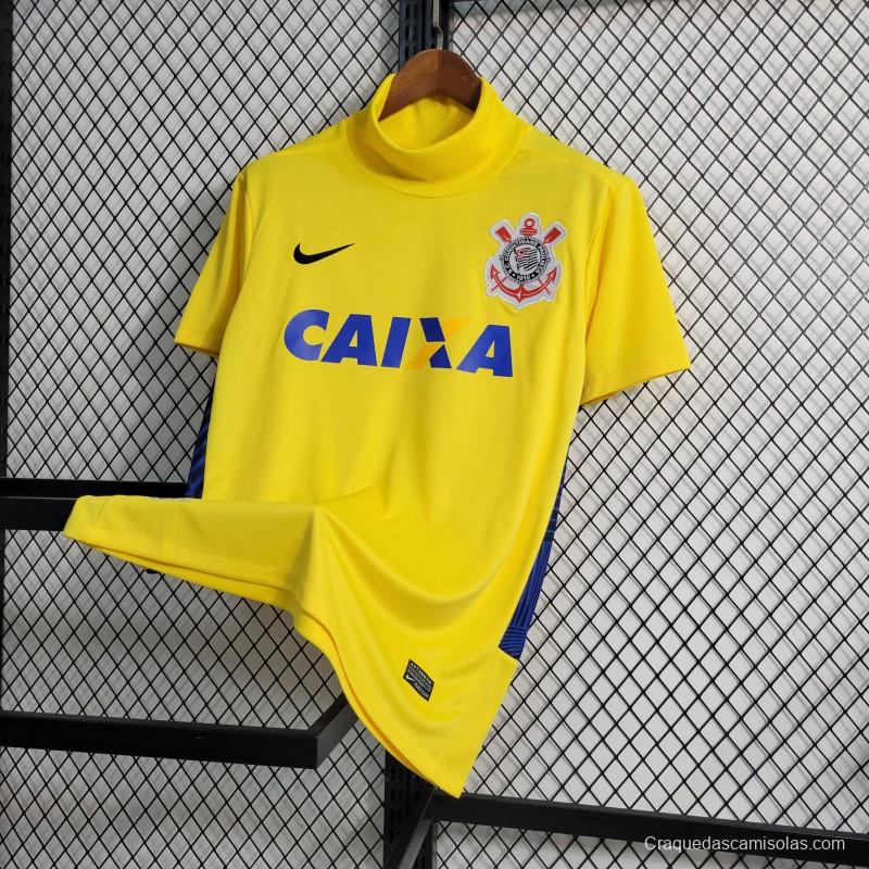 Retro 14-15 Corinthians Goalkeeper Yellow Jersey