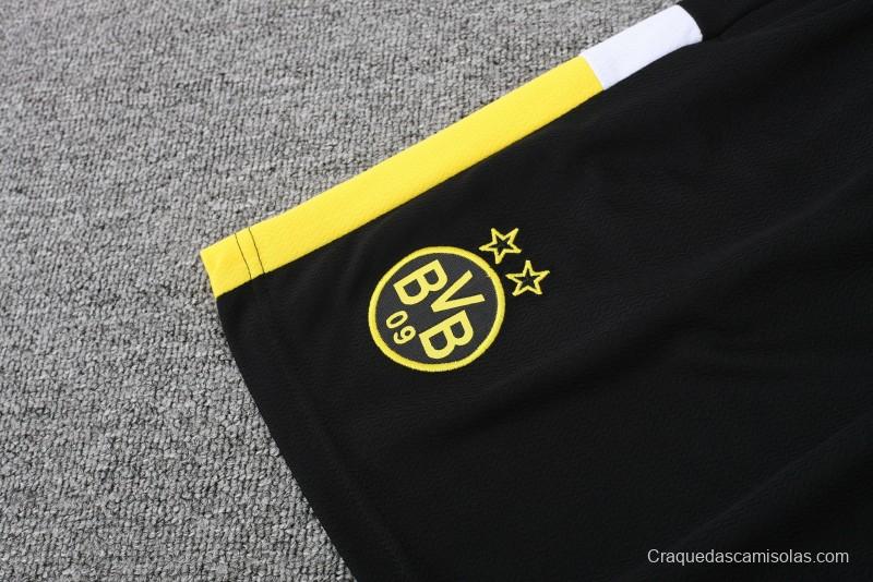 23 24 Borussia Dortmund Black Short Sleeve+Shorts