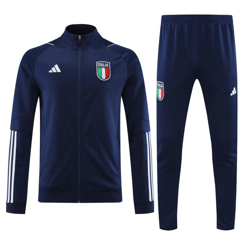 2023 Italy Navy Full Zipper Jacket +Pants