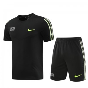 23/24 NIKE Black Short Sleeve Jersey+Pants