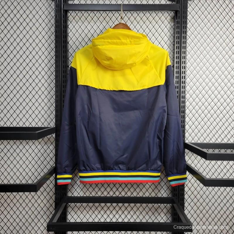 24/25 Boca Juniors Navy/Yellow Windbreaker