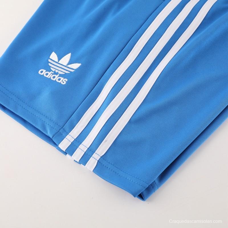 24/25 Adidas Original Blue Short Sleeve Jersey+Shorts