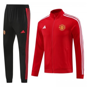 24/25 Manchester United Red Full Zipper Jacket +Long Pants