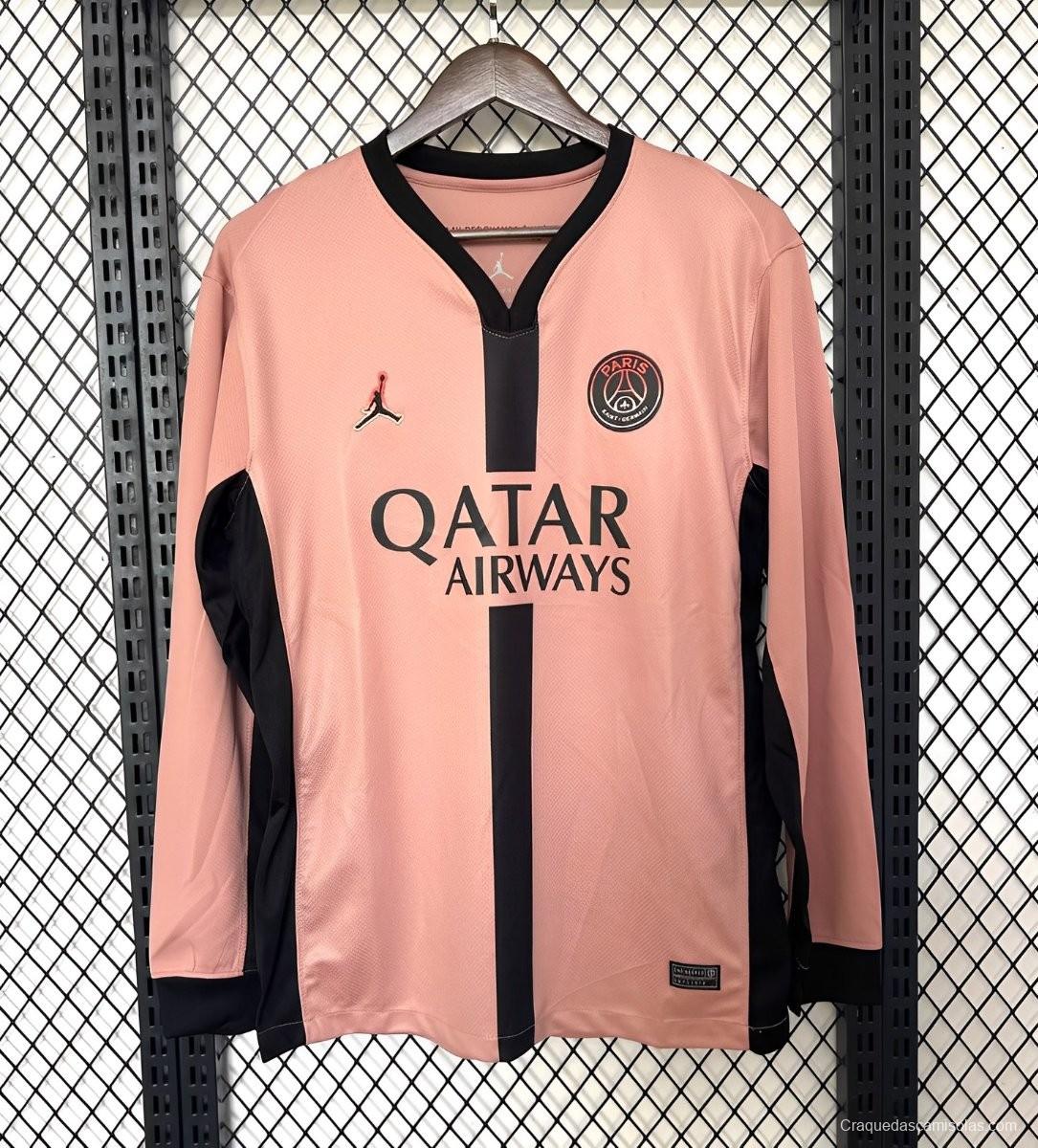 24/25 PSG Third Pink Long Sleeve Jersey